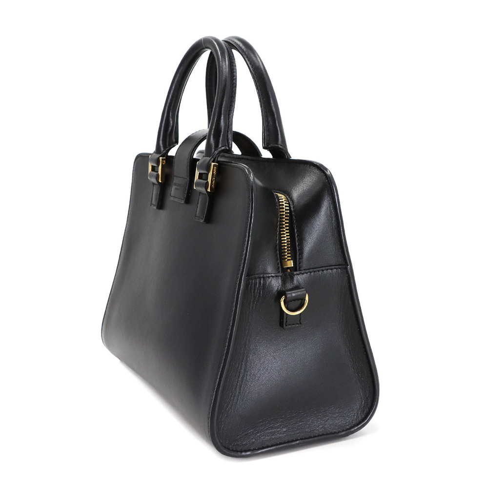 Saint Laurent Cabas Hand Shoulder Bag Black Leather - Picture 3 of 9